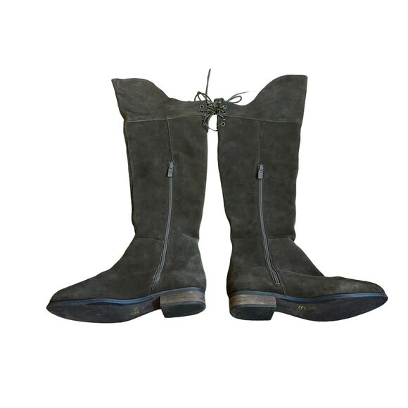 Sbicca Gusto Khaki Suede OTK Boots Boho Western Nasty Gal Collab 7.5 - Picture 4 of 9
